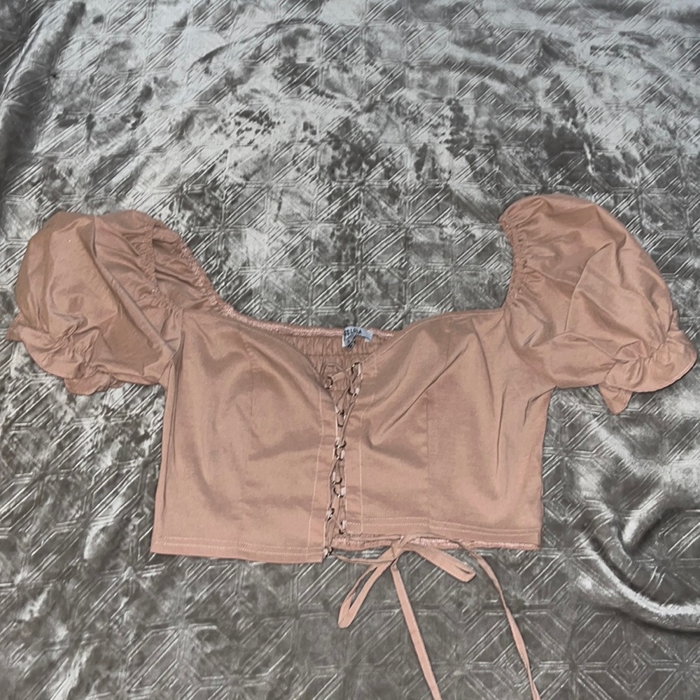 Pink crop top